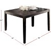 NicBex Dining Table Set for 4 Rectangular Wood Dining Table with 4 Upholstered Chairs for Kitchen - 4 of 4