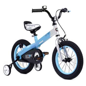 RoyalBaby Freestyle Children Kids Bicycle w/Handbrake, Coasterbrake, Training Wheels, and Water Bottle, for Boys and Girls Ages 3 to 4