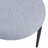 NicBex Dining Chairs Set of 2 Stool Upholstered Chair Mid-Century Modern Curved Backrest Chair with Metal Legs for Kitchen - 2 of 4