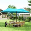 Outsunny 15ft Patio Umbrella Double-Sided Outdoor Market Extra Large Umbrella with Crank Handle for Deck, Lawn, Backyard and Pool - 2 of 4