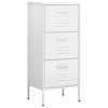 VidaXL Storage Cabinet White 16.7"x13.8"x40" Steel - 2 of 4
