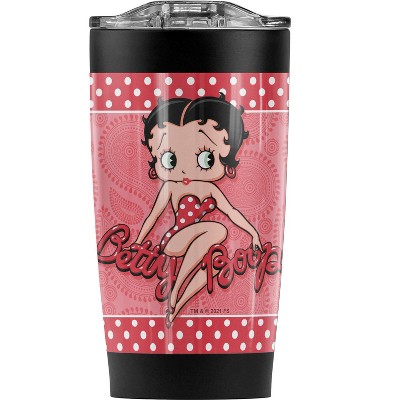 Betty Boop Paisley Dots Steel Tumbler 20oz Coffee Travel Mug