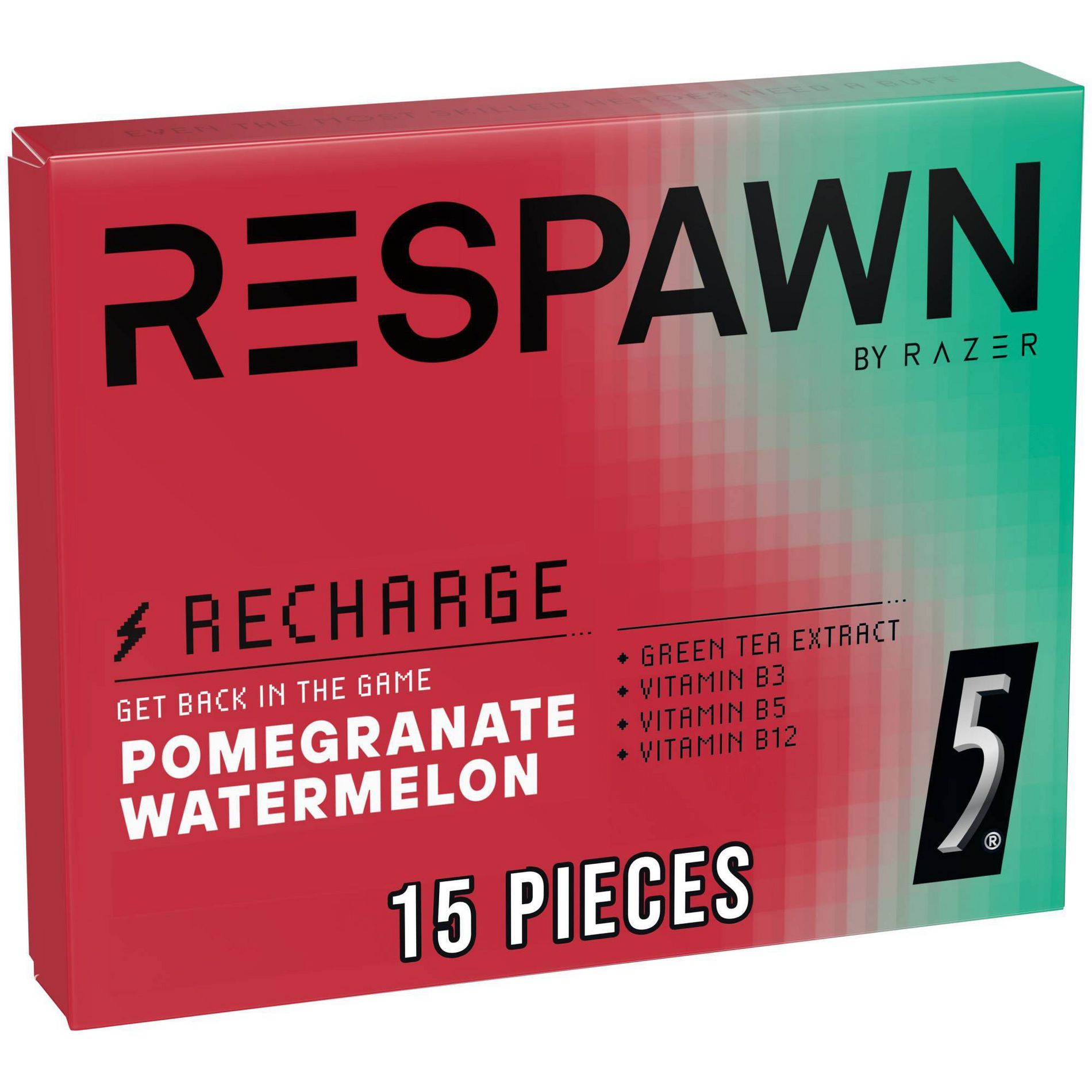 Respawn by Razer Pomegranate Watermelon Gum - 15ct