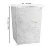 Marble Patterned Bathroom Wastebasket - Nu Steel - image 2 of 4