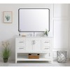 TEHOME Arthers Rectangular Stainless Steel Framed Pivoting Wall Mounted Bathroom Vanity Mirror - 3 of 4