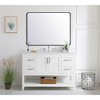 TEHOME Arthers Rectangular Stainless Steel Framed Pivoting Wall Mounted Bathroom Vanity Mirror - image 2 of 4