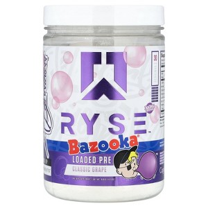 RYSE Loaded Pre, Bazooka® Classic Grape, 15.9 oz (450 g) - 1 of 2
