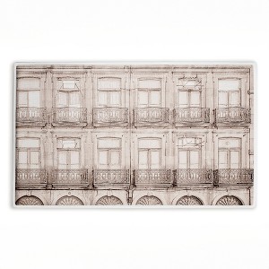 Stupell Industries Pretty Beige Windows Architecture Printed Plush Bath Mat And Bath Rug, Design By Erin Marie, 18"X30" - 1 of 4