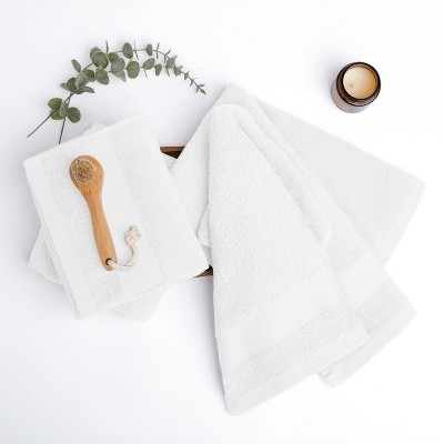Set Of 4 Bath Towels, 100% Super Plush Premium Cotton, Washcloths and Hand Towels - Becky Cameron