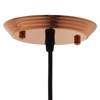 Modway Dimple 6.5" Pendant Light – Modern Rose Gold Bell-Shaped Hanging Fixture for Kitchen Island or Entryway Lighting - 4 of 4