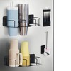 EcoSummer Magnetic Fridge Organizer Rack 2 Pack, Foldable Cup Holder for 40oz Tumblers, Straw & Lid Hooks, No-Drill Space Saver - 2 of 4