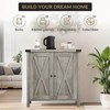 Buffet Sideboard with 2 Doors and Adjustable Shelf, Storage Cabinet for Dining Room, Living Room, and Kitchen Furniture - 4 of 4