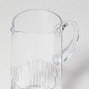 79oz Fluted Glass Beverage Pitcher Clear - Hearth & Hand™ with Magnolia