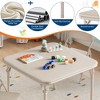 3-piece foldable kids table and chair set, kids activity table and chair set for restaurants, nurseries, classrooms - 4 of 4