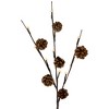 Northlight Lighted Pinecone Christmas Branch Bundle - 23" - Warm White LED - Set of 3 - 4 of 4