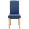 vidaXL Dining Chairs 4 pcs Blue Fabric - 4 of 4