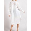 Women's Button Down Long Jacket - ee:some - 3 of 4