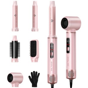 5 in 1 Hair Styler for Woman with LED,Air Curling Wrap,Drying