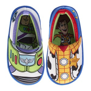 Disney Toy Story Boys Slippers  Woody & Buzz Plush Warm Soft Aline Comfy Lightweight House Shoes (5-10 toddler) - 1 of 4
