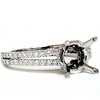 Pompeii3 3/4ct SI Diamond Semi Mount Engagement Ring 14K Setting - 3 of 4