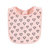 Hudson Baby Infant Girls Cotton Bibs, Modern Rainbow, One Size - 4 of 4