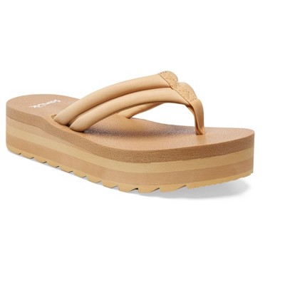 Sanuk Women's Yoga Puff-n-Stuff Footbed Sandals - Sand Dollar, 8