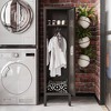 Mlezan Metal Locker: Lockable Cabinet with Doors and Shelves for Home, Office, Gym, or School. Ideal for Storage, Files, and Coat Organization. - 3 of 4