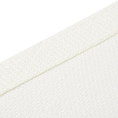 Off-White HDPE Square Sun Shade Sail for Patio, 16x16ft