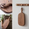 BRINJOY Wood Small Cutting Board with Handle, Walnut Wooden Chopping Boards for Bread, Vegetables & Fruits, Dinner Cheese Board with Hole(15.2"x7.3") - 4 of 4