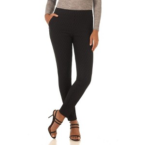 Rekucci Women’s Pull-On Skinny Work Pants – Tummy Control, Stretch Legging Fit with Zip Pockets for Office & Casual - 1 of 4