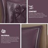 24 Pcs Essentials RIAB Faux Silk Bedding Set, Luxury Lavish Tufted Detailed Comforter for All Season, Solid Royal Style Traditional Prime Cozy Bed Set - 4 of 4