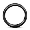 Pompeii3 Men's Black Polished Bright Tungsten Ring Ring 7mm Comfort Fit Wedding Band - 2 of 4