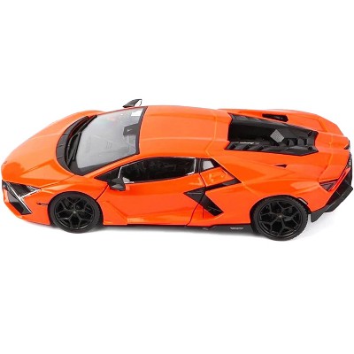 Lamborghini Revuelto Orange 1:24 Diecast Model Car with Rubber Tires