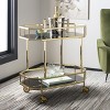 Silva 2 Tier Octagon Bar Cart - BCT8004 - Safavieh - 2 of 4