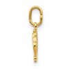 Black Bow Jewelry 14k Yellow Gold Small Polished Crown Charm or Pendant, 13mm (1/2 inch) - 2 of 4