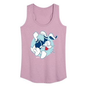 Women's - Disney - Donald Duck's Temper Tantrum Graphic Racerback Tank - 1 of 4
