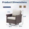 Outdoor Patio Furniture Set All Weather PE Rattan Conversation Set - 4 of 4