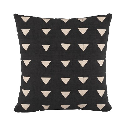 Triangle Square Throw Pillow Black/White - Skyline Furniture