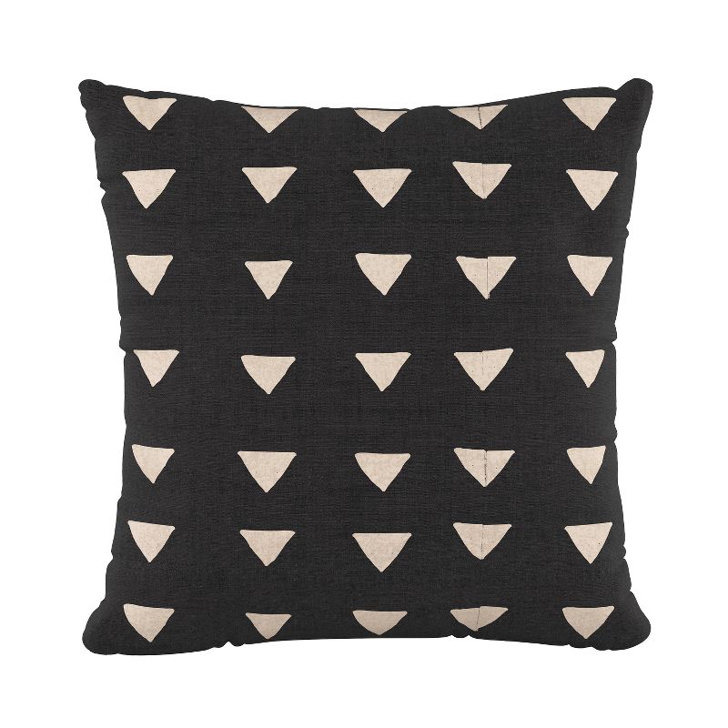 Triangle Square Throw Pillow Black/White - Skyline Furniture, 1 of 7