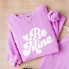 Simply Sage Market Women's Lightweight Garment Dyed Graphic Sweatshirt Be Mine - 3 of 4