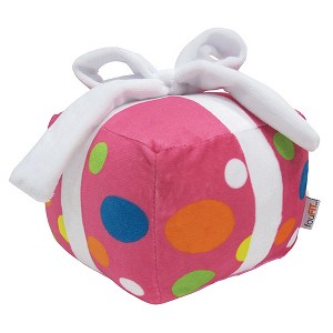 Birthday Present Plush Toy with Hidden Squeaker 6" - Pink - 1 of 1