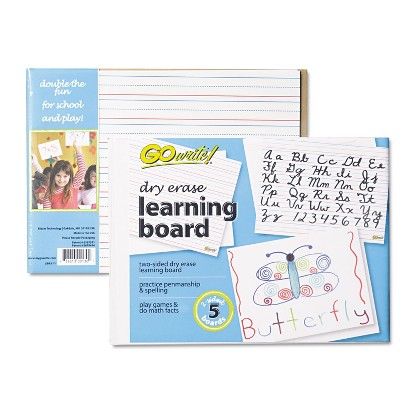 Pacon Dry Erase Learning Boards 8 1/4 x 11 5 Boards/PK LB8511