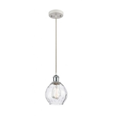 Waverly - 1 Light Cord Hung Mini Pendant In Industrial Style-9 Inches Tall and 6 Inches Wide