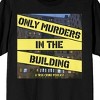 Only Murders In The Building Podcast Logo Crew Neck Short Sleeve Women's Black T-shirt - 2 of 3