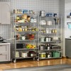 2 Pack 6 Tier Shelf Wire Shelving Unit, NSF Heavy Duty Wire Shelf Metal Large Storage Shelves Height Adjustable Utility - 2 of 4
