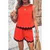 I am a Fashion Junky Two Pieces Printed Sleeveless Pockets Shorts Sets - 4 of 4