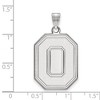 Black Bow Jewelry 14k White Gold Ohio State Buckeyes NCAA Extra Large Pendant - 2 of 3