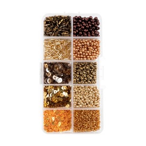 John Bead Sequins and Beads Kit Gold Mix Beads - 1 of 1