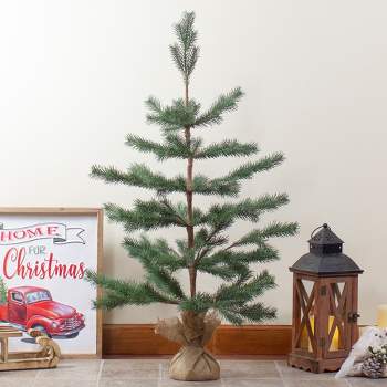 Northlight Mini Christmas Pine Artificial Christmas Trees With Burlap Base  - 18 - Set Of 3 : Target