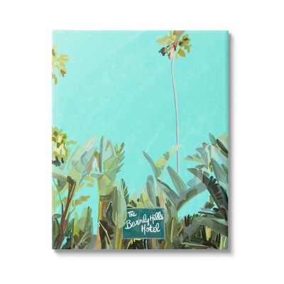 Stupell Industries Beverly Hills Hotel Tropical Palms Canvas Wall Art